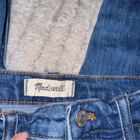 Madewell | Women’s Straight Leg Blue Distressed Jeans - Picture 6 of 9